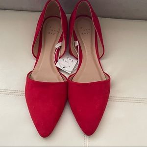 NWT Target A New Day Shoes Flat Red Size 10